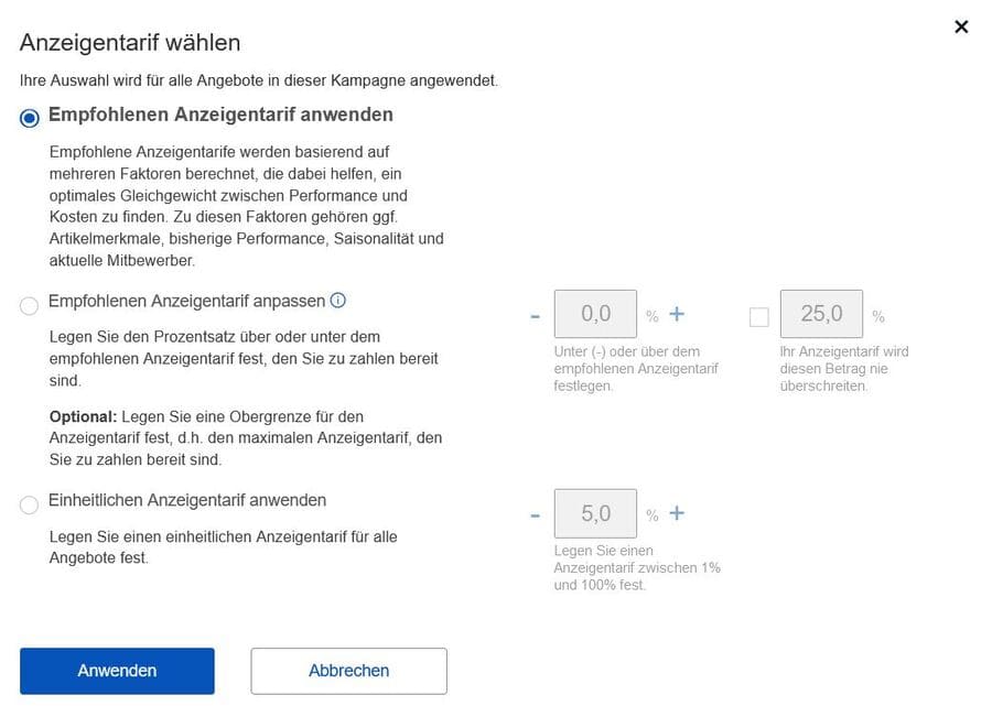 Ebay automatisierte Anzeigen