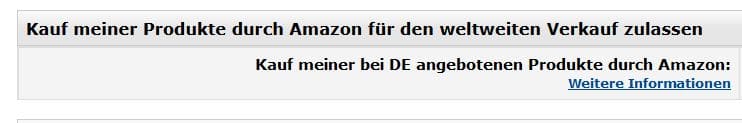 Amazon grenzüberschreitender Handel